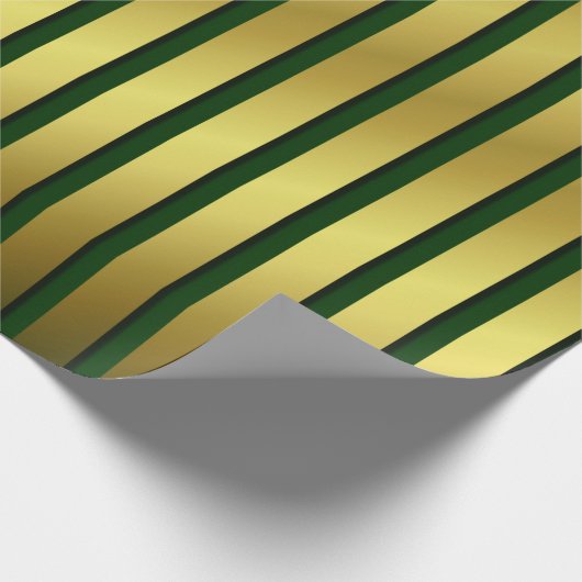 Groen, goud, glanzen, vlokken, papier, kleurrijke+ cadeaupapier (Hoek)
