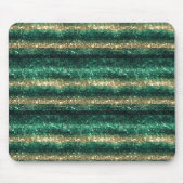 Groen Goud Glanzend St. Patrick's Day Glitter Muismat (Voorkant)
