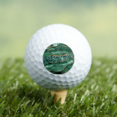 Groen Goud Glitter Golfballen Gepersonaliseerde Na (Insitu Shirt)