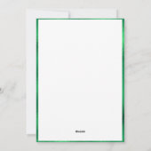 Groen & Goud Glitter Klaver St. Patrick's Feestdagenkaart (Achterkant)