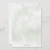 Groen Goud Glitter Trouwjurk Vrijgezellenfeest Kaart (Achterkant)