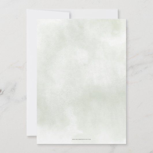 Groen Goud Glitter Trouwjurk Vrijgezellenfeest Kaart (Achterkant)