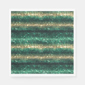 Groen Goud Glitzy Glitter St. Patrick's Day Servet (Voorkant)