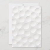 Groen Goud Golfbal Golfer Golf 80e Verjaardag Kaart (Achterkant)