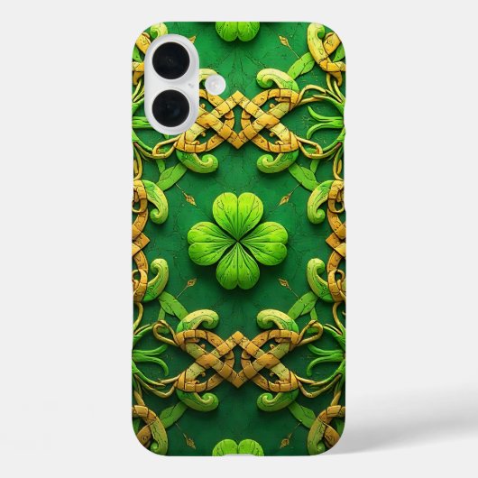 GROEN & GOUD IERS KELTISCHE KLAVERTJE Case-Mate iPhone CASE (Achterkant)