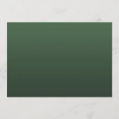 Groen goud in het menu Elegant kerstbruiloft (Achterkant)