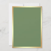 Groen goud katholieke bruiloft save the date (Achterkant)