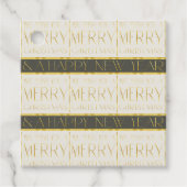 Groen Goud Kerstmispatroon#35 ID1009 Bedankjes Labels (Voorkant)