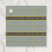 Groen Goud Kerstmispatroon#35b ID1009 Bedankjes Labels (Voorkant)