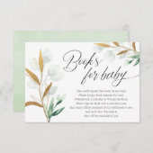 Groen goud laat genderneutrale boeken over voor ba informatiekaartje (Voorkant / Achterkant)