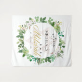 GROEN GOUD LOOF KRANS STAR BAR MITZVAH WELKOM WANDKLEED (Voorkant (horizontaal))