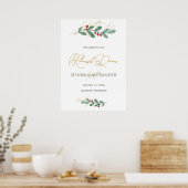 Groen Goud Loof Oefenavondmaal Welkom Bord Poster (Keuken)