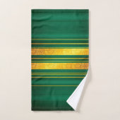 Groen Goud Luxe Linnen Textuur Collectie Bad Handdoek (Handdoek)