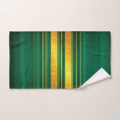 Groen Goud Luxe Linnen Textuur Collectie Bad Handdoek (Handdoek)