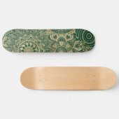 Groen Goud Mandala Collectie Persoonlijk Skateboard (Horizontaal)