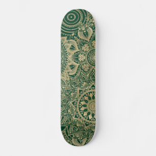 Groen Goud Mandala Collectie Persoonlijk Skateboard