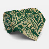 Groen Goud Mandala Collectie Stropdas (Opgerold)