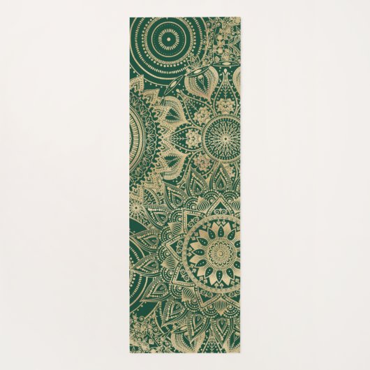 Groen Goud Mandala Collectie Yogamat (Achterkant)