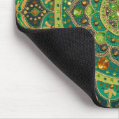 Groen & Goud Mandala Muismat (Hoek)