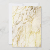 Groen Goud marmer geometrische Quinceañera Kaart (Achterkant)