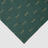 Groen & Goud Minimaal Douanetekstpakket Tissuepapier (Detail)