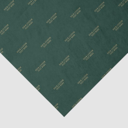 Groen & Goud Minimaal Douanetekstpakket Tissuepapier (Detail)