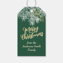 Groen Goud Moderne Elegante Kerst Botanisch