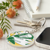 Groen goud of ELKE KLEUREN basketbal cheerleader Sleutelhanger (Voorkant Rechts)