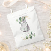 Groen Goud Olifant Oerwoud Wild Een Baby shower Bedankzakje (Geknipt)