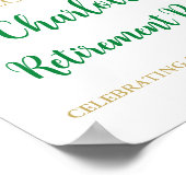 Groen Goud Pensioen Partij 8.5x11 Poster (Hoek)