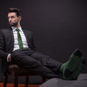 Groen & Goud Polkadot Medische Kruisartsen Stropdas