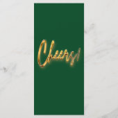 Groen & Goud Programma 3D Gold Tex Minimalistisch  (Achterkant)