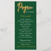 Groen & Goud Programma 3D Gold Tex Minimalistisch  (Voorkant)