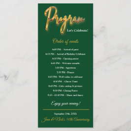 Groen & Goud Programma 3D Gold Tex Minimalistisch 