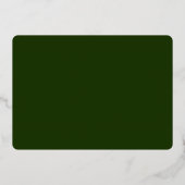 Groen Goud PsyD Afstuderen Folie Uitnodiging (Achterkant)