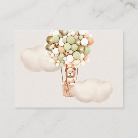 Groen Goud Raad hoeveel Beren ballonnen Tickets Informatiekaartje (Achterkant)