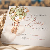 Groen Goud Raad hoeveel Beren ballonnen Tickets Informatiekaartje