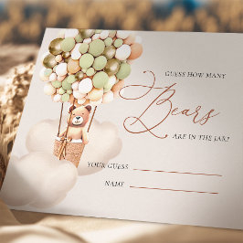 Groen Goud Raad Hoeveel Beren Ballonnen Tickets Informatiekaartje