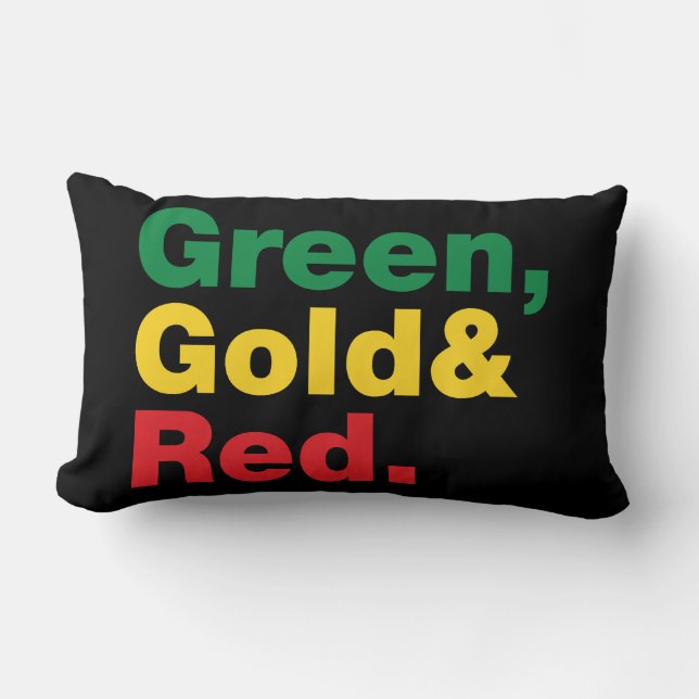 Groen, Goud & Rood. Kussen (Voorkant)
