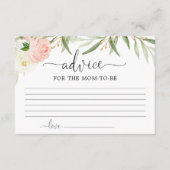 Groen goud roze Advies voor moeder ouders Informatiekaartje (Voorkant)