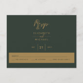 Groen Goud RSVP Briefkaart (Voorkant)