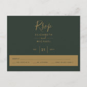 Groen Goud RSVP Briefkaart (Voorkant)
