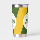 Groen Goud School College University Afstuderen Geïsoleerde Drinkbeker (Links)