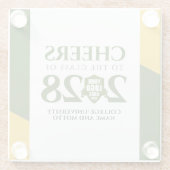 Groen Goud School College University Afstuderen Glazen Onderzetter (Achterkant)