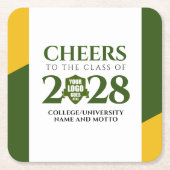 Groen Goud School College University Afstuderen Kartonnen Onderzetters (Voorkant)