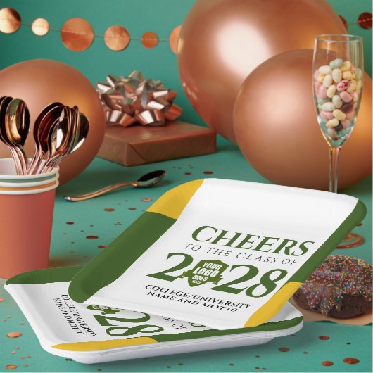 Groen Goud School College University Afstuderen Papieren Bordje (Multi)