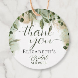 Groen Goud Schrift Calligraphy Dank je wel Bedankjes Labels