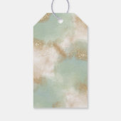 Groen Goud Schrift Calligraphy Dank je wel Cadeaulabel (Achterkant)