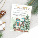 Groen goud Sneeuwmeisje Snowman Kerstdag Kaart<br><div class="desc">Groen goud Sneeuwmeisje Snowman Kerstdag</div>