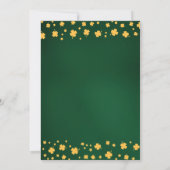 Groen & Goud St. Patrick's Day Feestviering Kaart (Achterkant)